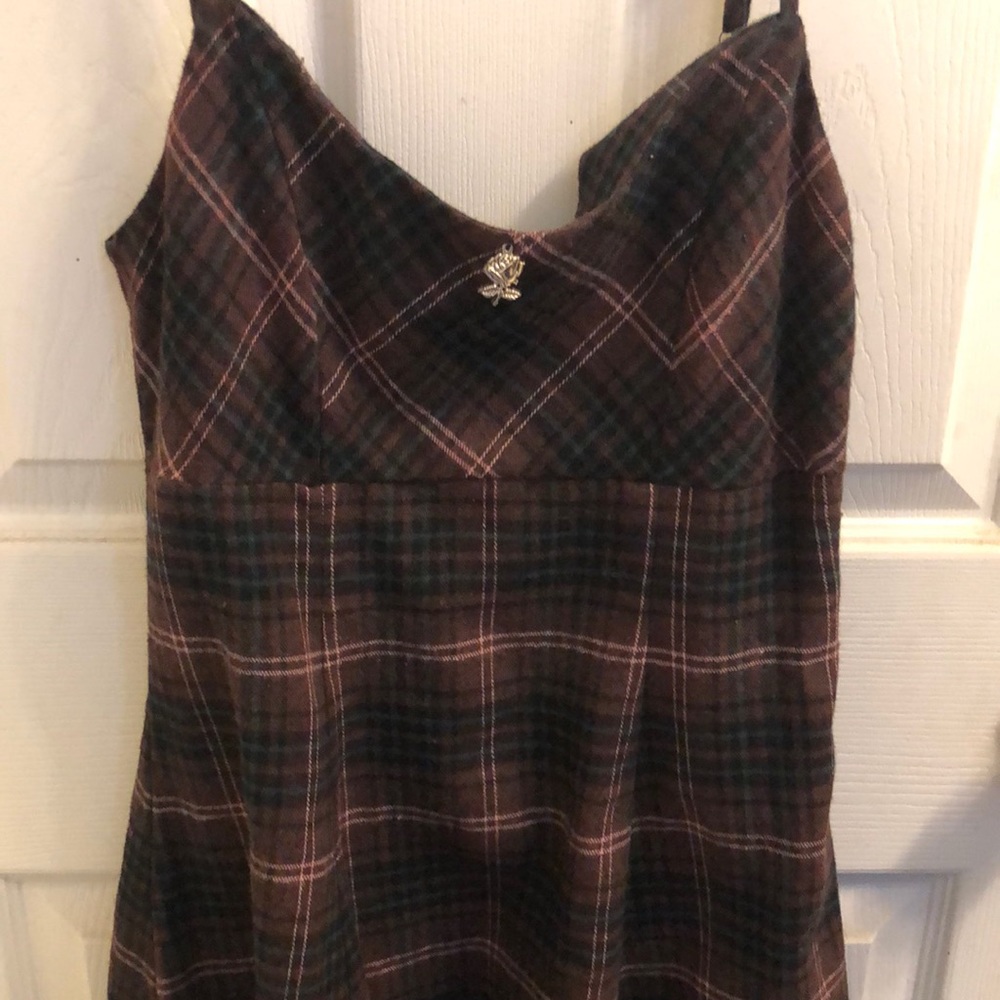 Plaid mini dress